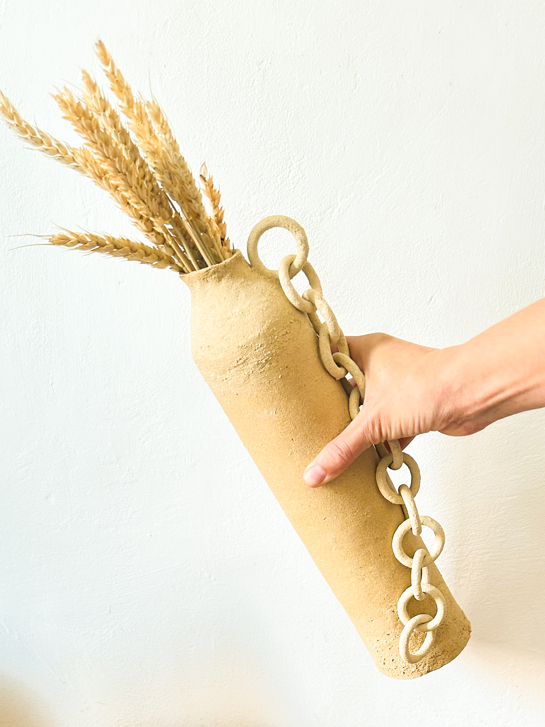 Vase Heme5- terre brute et or – Image 4