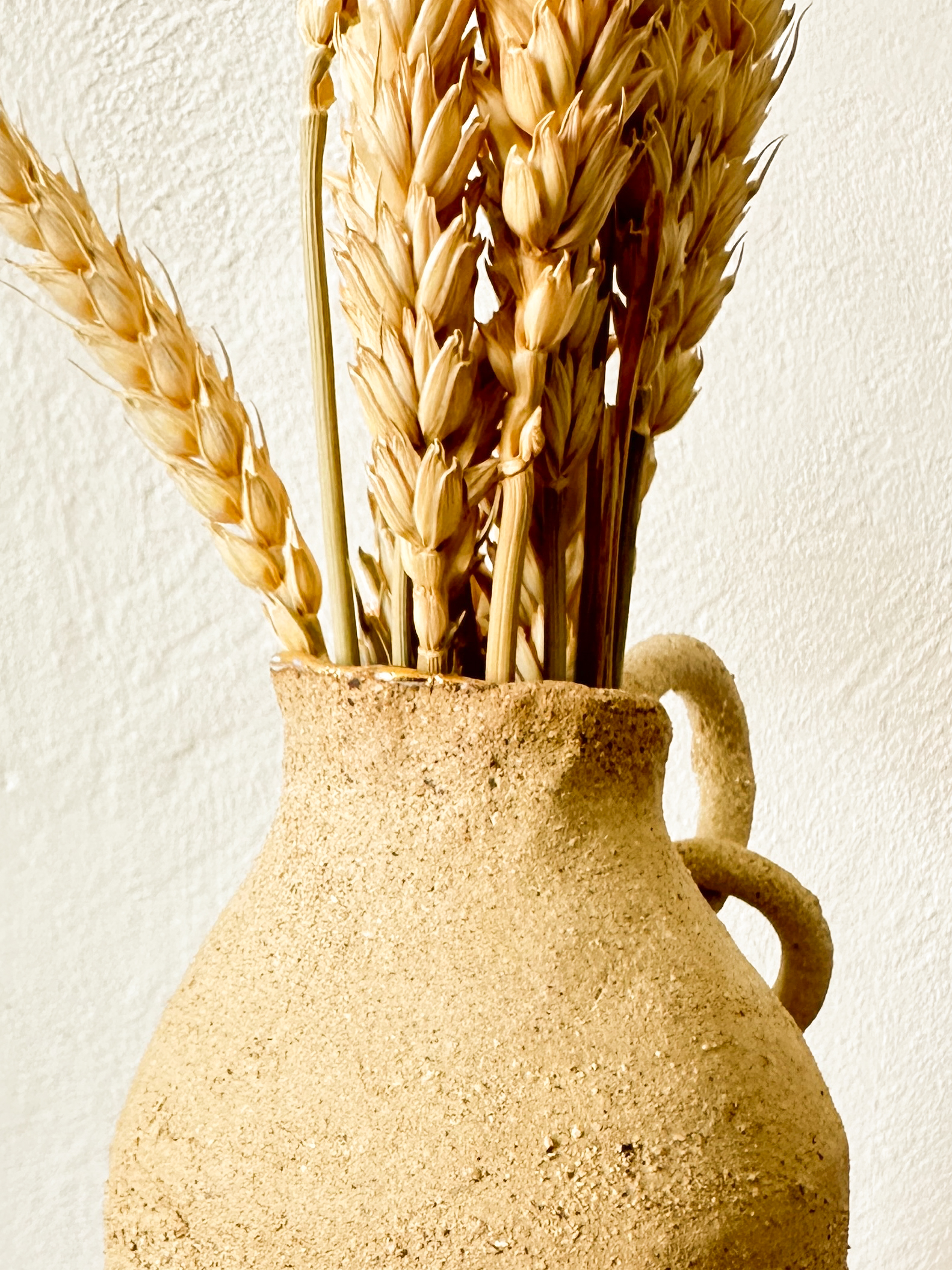 Vase Heme5- terre brute et or – Image 5