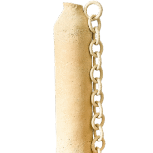 Vase Heme5- terre brute et or