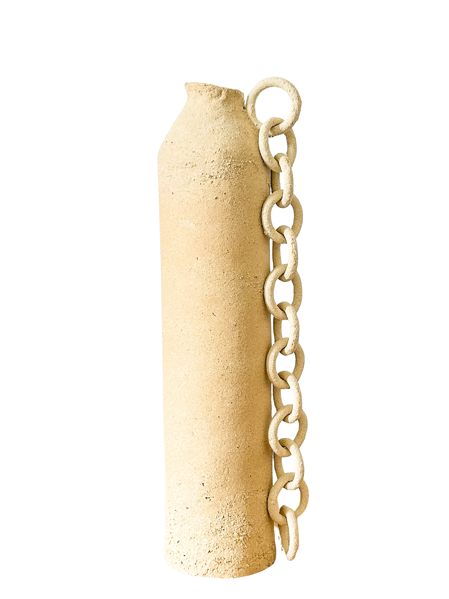 Vase Heme5- terre brute et or